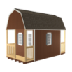 Lofted Cabin W Double End Porch